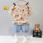 ست تیشرت و شلوارک گوش بستنی